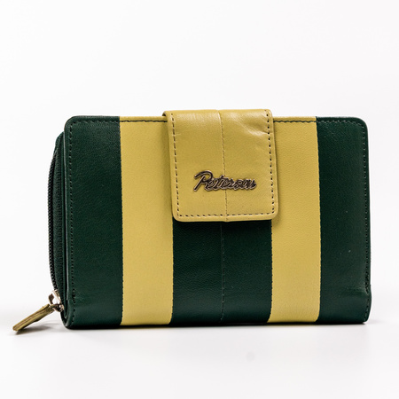 Portfel skórzany  PTN KA-18 Green+Gold