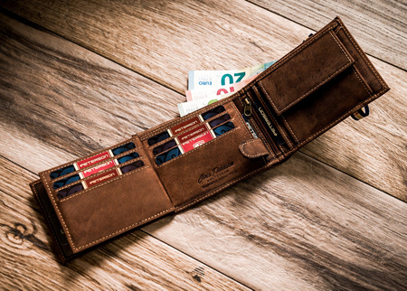 Portfel skórzany RFID PETERSON PTN 304E