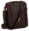 Natural leather Men's shoulder bag PTN 705-OPU Brown