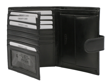 Portfel męski skórzany PC-108L-NABR Black
