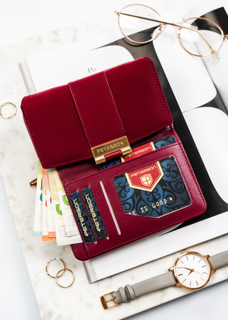 Portfel damski eko PTN 0015-THU Bordo