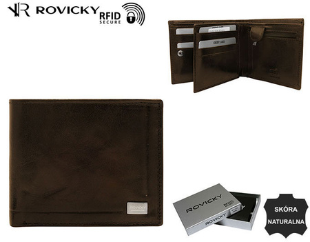 Leather wallet RFID ROVICKY PC-107-BAR