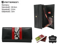 Portfel damski skórzany PTN ST-409 Black