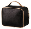 A glitter cosmetic bag with a handle PTN KOS-L03-B Black Peterson
