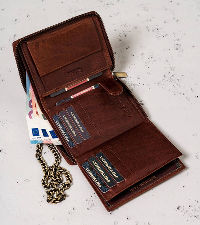 Portfel męski skórzany RFID PETERSON PTN N4C-05-HWM-1261