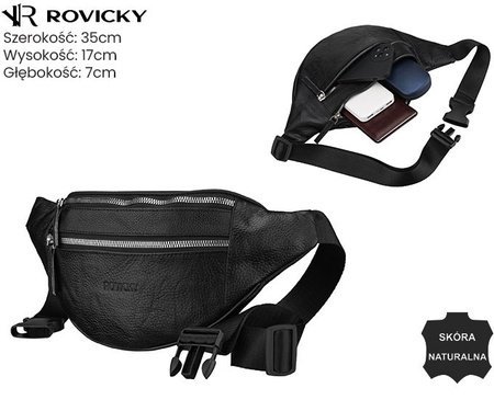 Saszetka skórzana R-3006-CLB Black