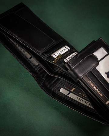 ROVICKY 22320-VT-RVT Black RFID leather wallet