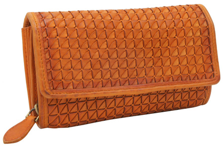 Portfel damski skórzany R-N22-ZPT Orange