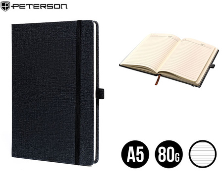 Notes w linie A5 Black