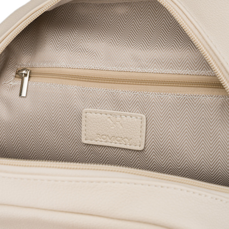 Plecak damki PU R-6739 L.Beige
