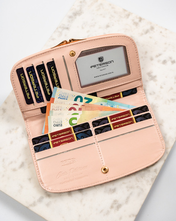 Portfel damski PU PTN 1841-F8 Beige Flower 03