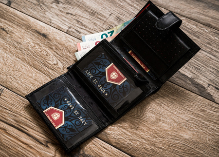 Portfel skórzany RFID PETERSON PTN 348ZA