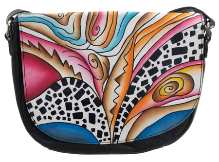 Leather handbag LB-1901-ART