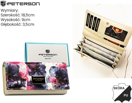 Portfel skóra + PU PTN PX27-PF1 Rose