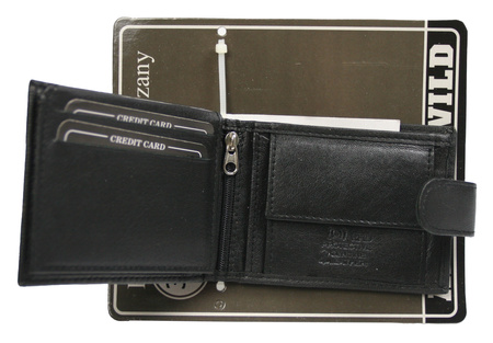 Portfel męski skórzany Blister 00I-GPL-BL Black