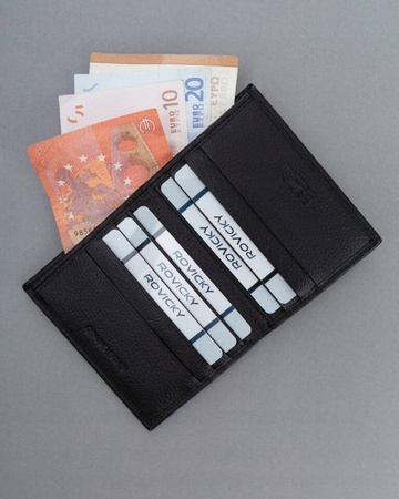 Skórzane etui na dokumenty TW-01-PDM-BP Black