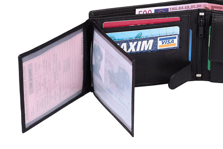 Portfel skórzany RFID ALWAYS WILD N992-GV Black