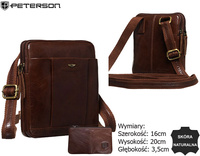 Torba skórzana + Etui PTN M22-TUM Brown