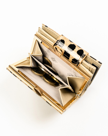 Portfel damski skóra+PU PTN PS329-PDS Gold