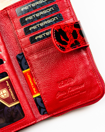 Portfel damski skóra+PU PTN PS116-PDS Red