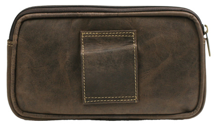 Skórzana saszetka na pasek 3607-MH Brown