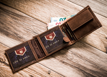 Portfel skórzany RFID PETERSON PTN PTN 304G