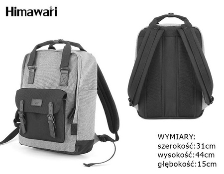 Duży plecak miejski Himawari z kieszenią na laptopa i na tablet 1010-06(1)