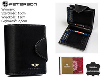 Leather Wallet PTN 2517-BO Black