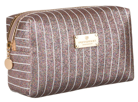 A glittering single-compartment travel vanity bag PTN KOS-L02-B L.Pink Peterson