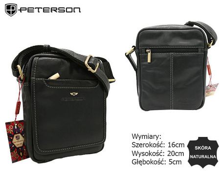 Torba skórzana  PTN TB-1117-COM Black