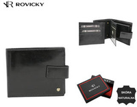 ROVICKY 22321L-RVT Black RFID leather wallet