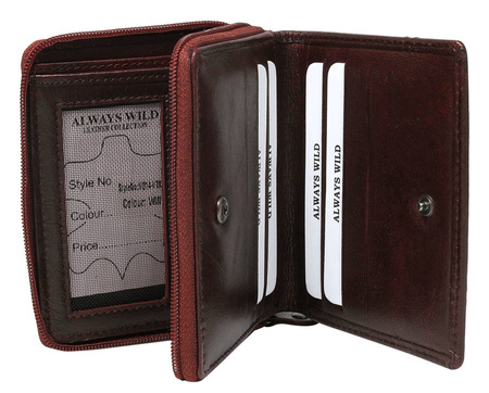 Portfel skórzany RFID ALWAYS WILD N014-VTK-D