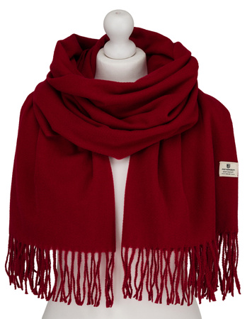 Large Women's Plaid Scarf with Fringes by Peterson SP100 Grey