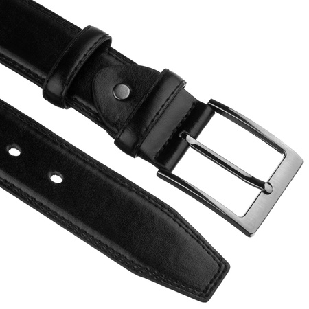 Pasek męski skórzany PTN LTP-BUF BLACK