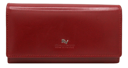 Portfel damski skórzany RV-1680144-BCA Red