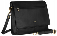 PETERSON PTN 1728-NDM leather laptop bag