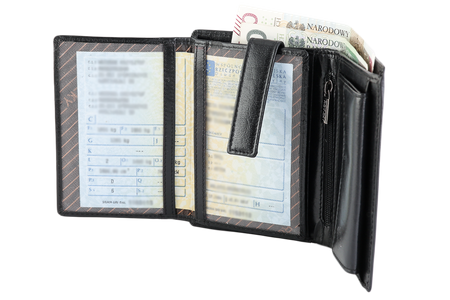 Portfel skórzany RFID PC-104-BAR Black
