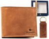 Leather wallet & keychain gift set PETERSON PTN SET-M-N992-CHM