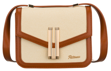 Torebka damska PTN DALIA Ecru-Brown
