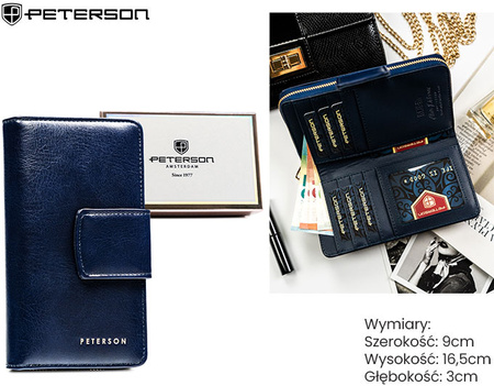 Portfel damski PU PTN 008-HF Navy