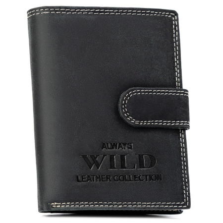 Portfel męski skórzany na blistrze N4L-CHM-BL Black