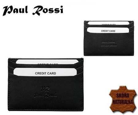 Leather credit card wallet PAUL ROSSI 789-MT