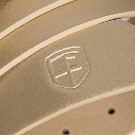 Pasek damski wąski PTN STU-20G1 Beige