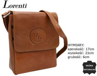 Torebka damska skórzana LR-TSL-06-GVT TAN