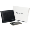 Portfel skórzany RFID ROVICKY N8824-PZ-CCR Black