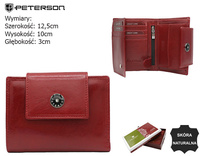 Portfel damski skórzany PTN 70613-9-TVT Red