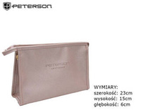 Leatherette make-up bag PETERSON PTN KOS-DA-5