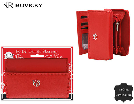 Portfel damski skórzany na blistrze R-D1511-NCD-BL