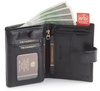 Portfel skórzany RFID PETERSON PTN 317Z 2-1-1 BLACK