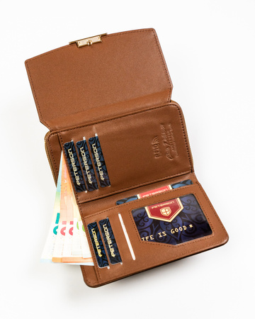 Portfel damski skórzany PTN 76112-BFBC Red